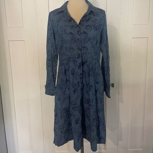 ModCloth Monsterra Leaf Denim look dress
